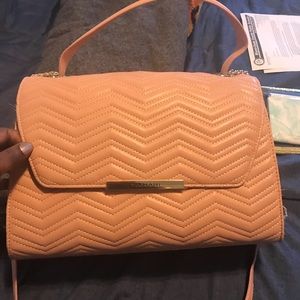 Authentic Tahari peach color handbag